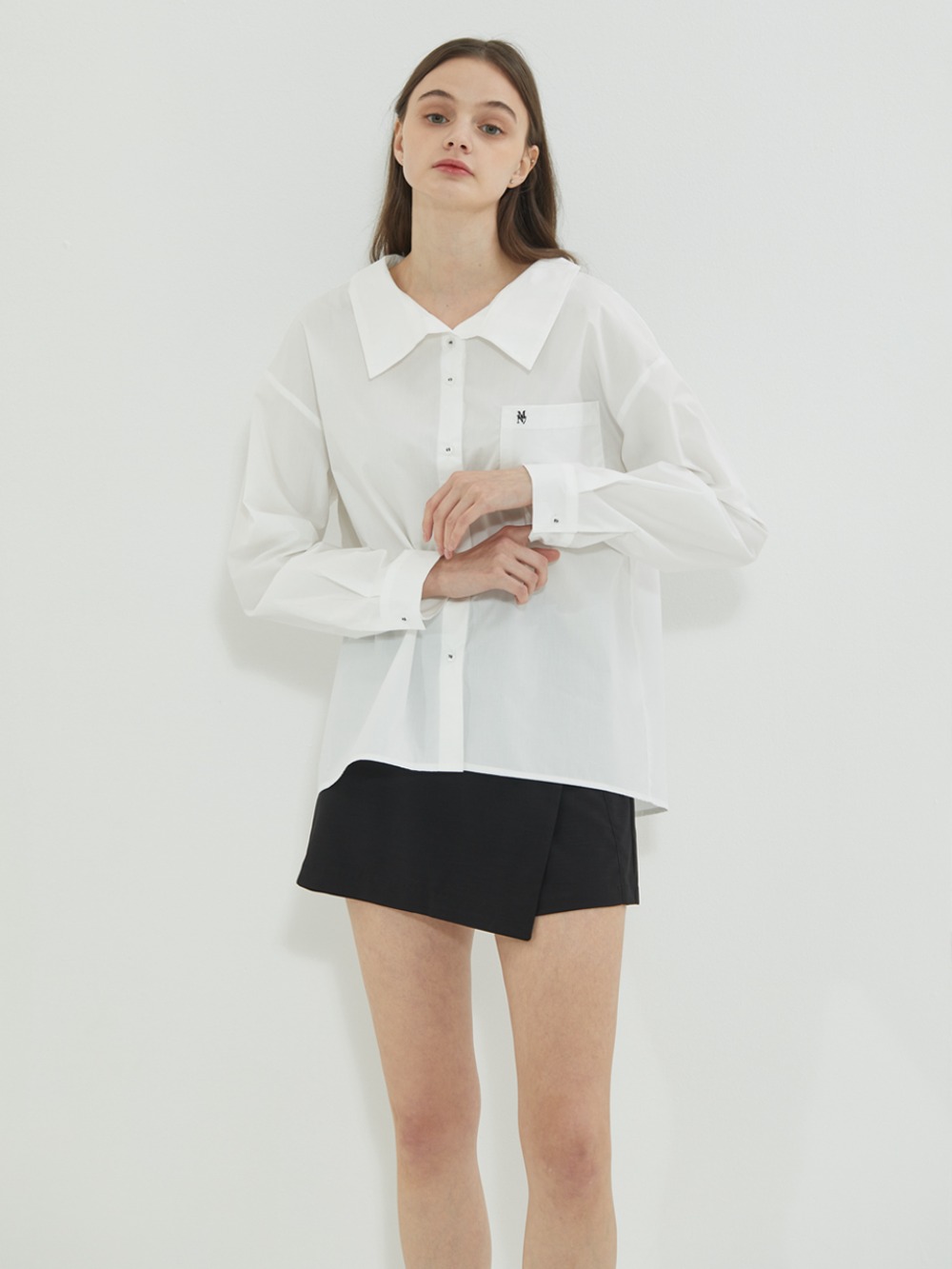 MN7 Collar Loose fit Shirt White