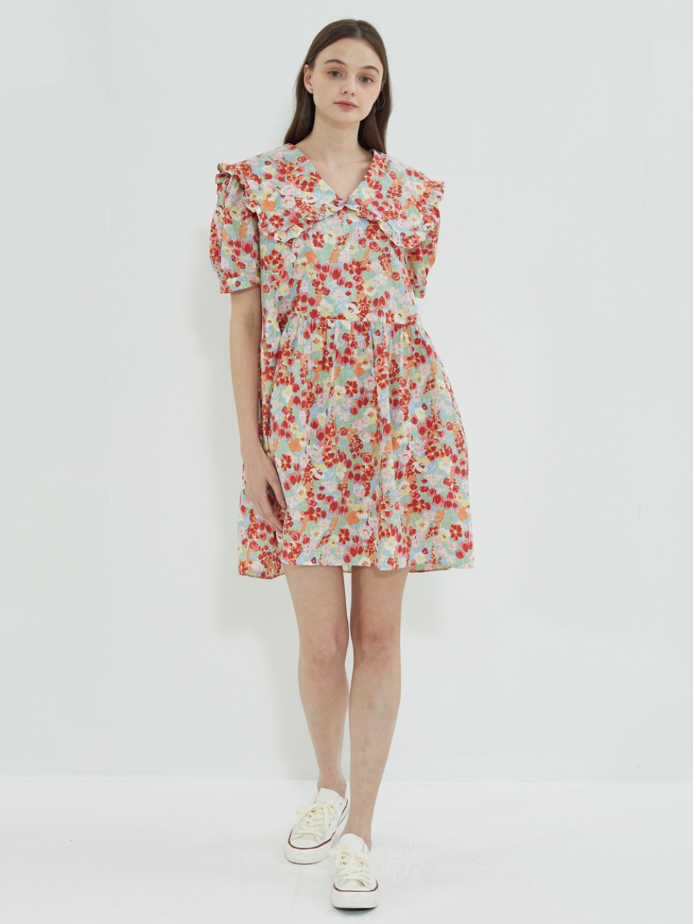 Forest Flower Dress Red
